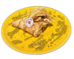 Calzone pistacchio e speck