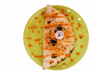 Calzone zucca e pancetta.